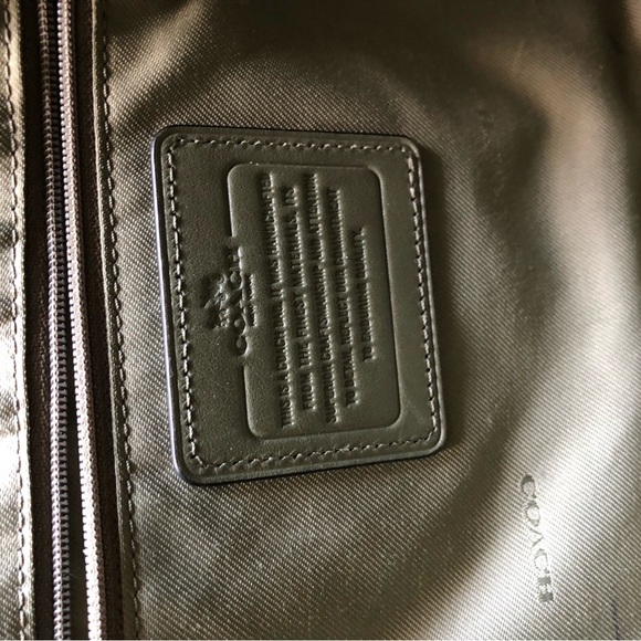 Authentic Coach Legacy Romy Two-Tone Green Leather Satchel - Picture 8 of 16